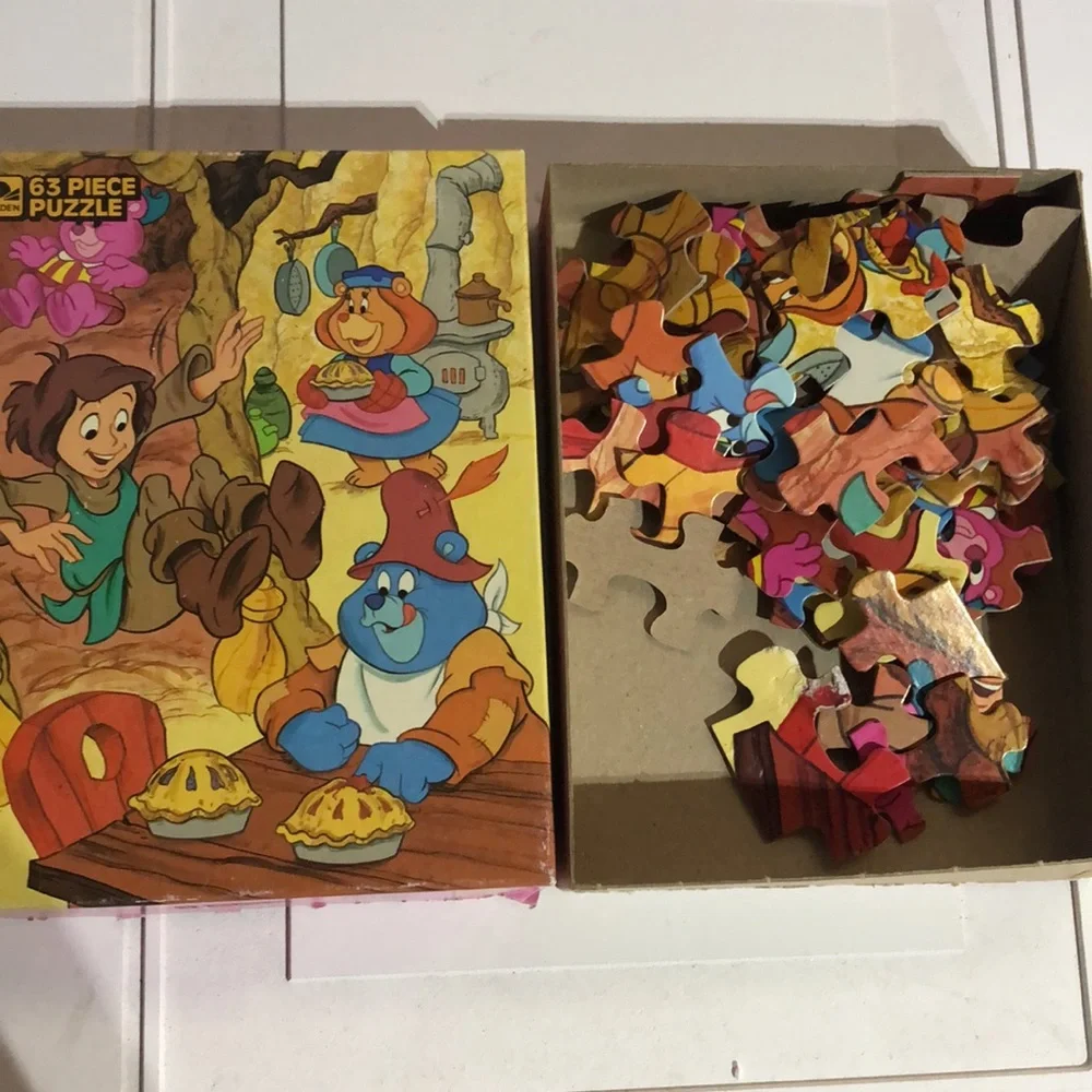 Disney Gummi Bears Cartoon Puzzle 1986 Gummi Bears Puzzle Vintage Disney